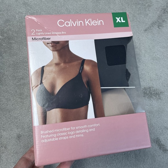 Calvin Klein Other - Calvin Klein Women's XL Wireless Bra Black/Cedar e0607